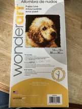 Wonderart Puppy Love Latch Hook Kit 12&quot; X 12&quot; New Beginner/intermediate ... - £17.56 GBP