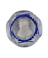 Cristal d’Albret 1967 Christopher Columbus Sulphide Paperweight Faceted ... - £33.64 GBP