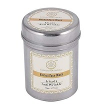 Khadi Natural Anti Wrinkle Face Mask 50 gm Ayurvedic Herbal Skin Body Ca... - £13.22 GBP