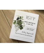 50pieces RSVP cards with pirnting,Laser cut Thank You Cards,Announcement... - $32.00