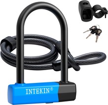 Intekin Bike Lock Bike U Lock U Lock For Bicycle 16Mm U Lock, Bikes And ... - £33.80 GBP