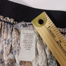 NY Invasion Women's Brown & Black Elastic Waist Pull-On Skirt Size L Made In USA image 4