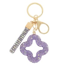  Jeweled Four Leaf Clover Keychain - $25.55