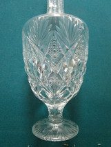 AMERICAN BRILLIANT CLARET DECANTER CUT GLASS with tiny diamond cuts in t... - $242.55