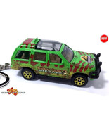  RARE CUSTOM KEYCHAIN GREEN FORD EXPLORER JURASSIC PARK ❤️GREAT GIFT❤️ - $45.98