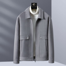 Spring New Casual Knitted Polo Collar Jacket Men - £61.37 GBP+