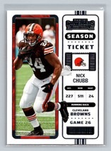 2022 Panini Contenders Nick Chubb #24 Cleveland Browns - £1.60 GBP