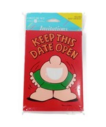 Vintage Tom Wilson Ziggy American Greetings 8 Party Invitation Cards Red... - $9.56 CAD