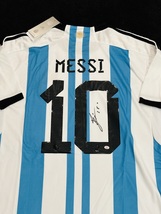 Leo Messi Signed Argentina Soccer Jersey COA - £394.68 GBP
