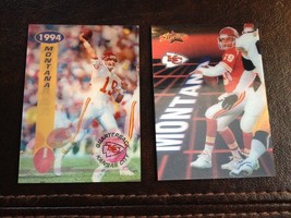 Joe Montana 1994 Pinnacle Starflics 2 Card Set #176 123 Kansas City Chiefs 49ers - £13.70 GBP