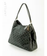 Black Coach Madison Phoebe Op Art canvas hobo purse! - $137.61