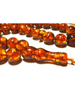 Islamic 33 Prayer beads Natural Baltic Amber pressed tasbih misbaha 27gr... - £59.17 GBP