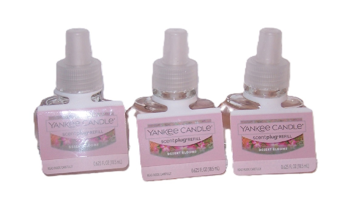 Desert Blooms ScentPlug Home Fragrance Refill Bulb 3 Pack Yankee Candle