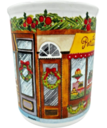 ceramic wine cooler - french village christmas scenes by cypress home 6.... - $20.25