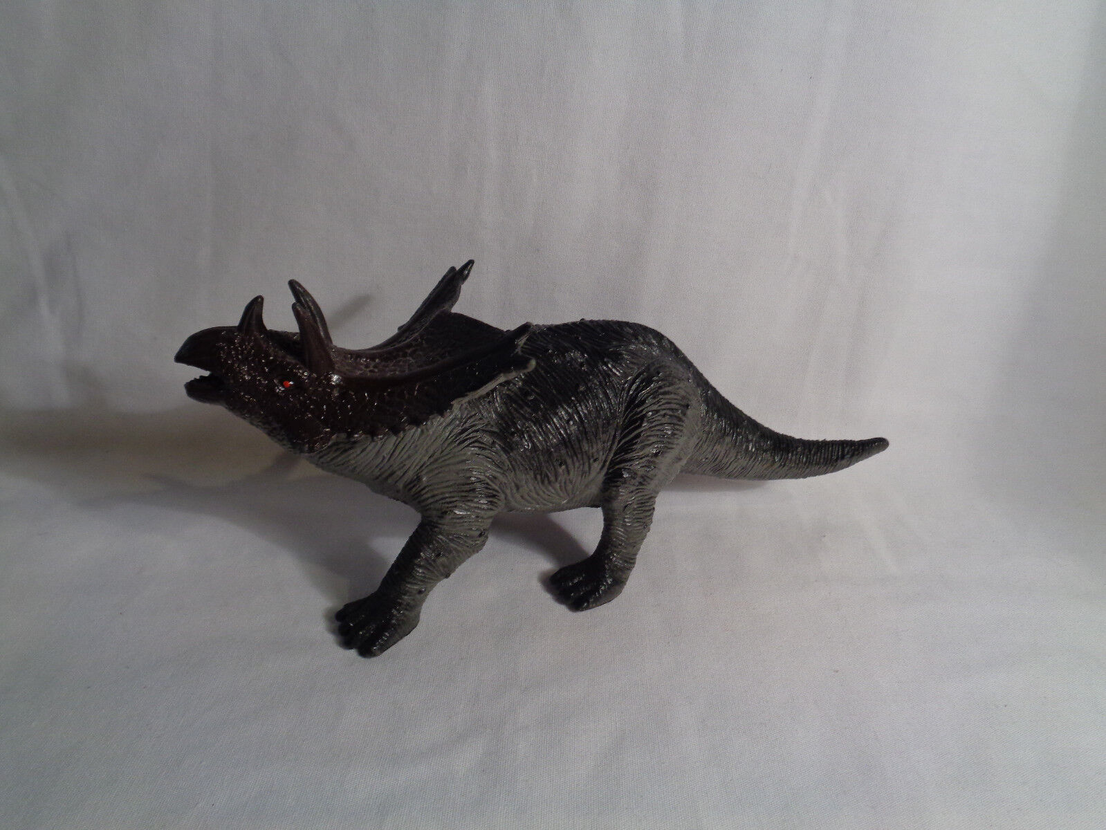 Primary image for Dark Gray Styracosaurus Horned Dinosaur Figure or Cake Topper
