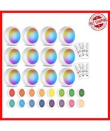 16 Color-Change Wireless LED Puck Lights with Timers - 12 Pack Essentials - $57.83 CAD