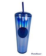 Starbucks Tumbler Cup Periwinkle Kaleidoscope Iridescent Dome Lid Venti ... - $16.67 CAD