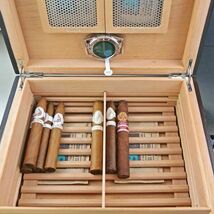Brizard and Co - "Airflow" Cigar Humidor - Sunrise Black and Bubinga 60/70 Count image 2
