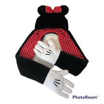 Disney Minnie Mouse Ears Hat Scarf Gloves Combo - £4.60 GBP