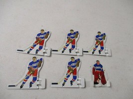  Vintage New York Rangers Hockey Game Team Players (6) - Blue Jerseys Unused - £31.64 GBP