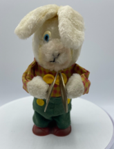 Vintage 1960&#39;s Wind Up Easter Bunny Rabbit Playing Toy Cymbals Works Great - £11.35 GBP