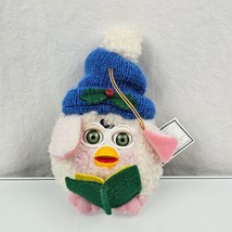 Estate 1999 White Furby Christmas Ornament Snowball Caroling Eyes close ... - $221.48 MXN