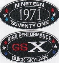 1971 BUICK GSX SKYLARK SEW/IRON ON PATCH EMBLEM BADGE EMBROIDERED 455 - £11.93 GBP