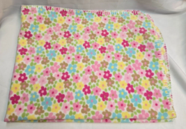 Circo Target Pink Blue Tan Yellow Green Microfleece  Flower Baby Blanket... - $98.99