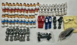 Lot of 43 Assorted Foosball Men Players Resin + Spare Parts Bumpers Bag - $80.18