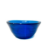 Vintage Cobalt Blue Glass Beehive Pattern Fruit Custard Bowl Trinket Dish - £7.80 GBP