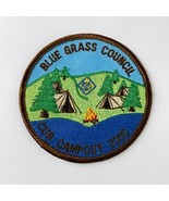 BSA Boy Scout Patch Blue Grass Council Cub Campout 2000 NOS 3.5&quot; x 2.5&quot;  - £5.20 GBP