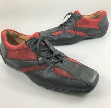 Gabor Jollys 6 US 37EU Red Black Suede Leather Oxford Driving Shoes - $27.93