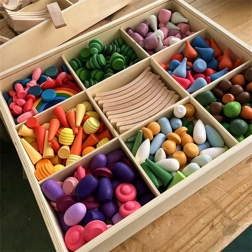 Montessori Materials Touch Painting Blocks Fine Motor Skill Montessori Toys For - £14.84 GBP