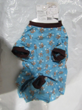 Festive Dog Shirt with Sloths on Light Blue Background Size XS by Pet Central - £9.61 GBP