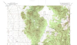 Bellevue Peak Quadrangle Nevada 1956 Topo Map Vintage USGS 15 Minute Topographic - £13.29 GBP