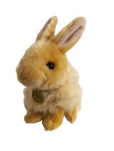 MIYONI by Aurora 9.5&quot; Tan Angora Bunny Rabbit Plush Stuffed Animal - £5.42 GBP