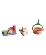 Fisher Price Loving Family Dollhouse Hanging Basket Cream Kitten Shoe Bo... - $18.21 CAD