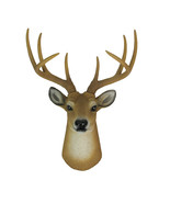 Zeckos Buck Horns Amazing Antlers Wall Mounted Trophy Deer Head Sculpture - $54.44