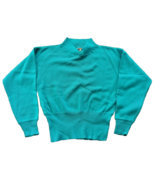 Vintage EIR Sports Sun Valley Ski Knit Sweater Ladies Large Teal Blue Ho... - £30.79 GBP