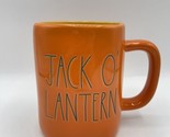 Rae Dunn Halloween by Magenta JACK O&#39; LANTERN Orange Mug Bs275 - $18.69