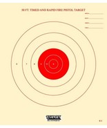 B-3 NRA - Red bull&#39;s eye - 50 Ft Timed &amp; Rapid Fire Pistol Target (100) ... - £21.89 GBP