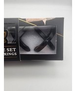 Napkin Rings Set 4 Durable Metal Interlocked Circles Thyme &amp; Table - €10,33 EUR