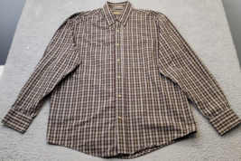 Natural Issue Shirt Mens Large Multi Plaid Wrinkle Free Long Sleeve Butt... - £15.28 GBP