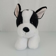 Manhattan Toy Woolies Mon Ami Lucky 9&quot; Stuffed Animal Dog Black White Re... - $49.49