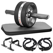 EnterSports Abs Roller Wheel Kit Exercise Wheel Core Strength Training Abdomi... - £48.32 GBP