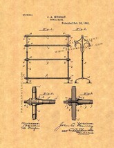 Bathroom Towel Rack Patent Print - $7.95+