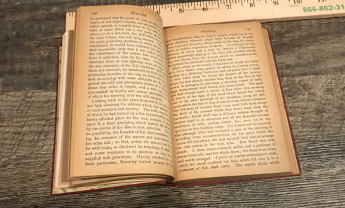 Waverley By Sir Walter Scott TIS Sixty Years Since 3rd Edition Red leather Item image 10