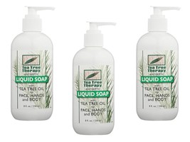 Tea Tree Therapy Tea Tree Liquid Soap 8 oz (3-Pack) - £31.35 GBP