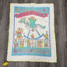 Vintage 1988 Sue Dreamer Rock A Bye Baby Blanket - £22.96 GBP