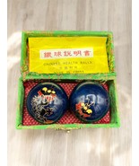 Vintage Chinese Health Baoding Music Chime Balls Cloisonne Box - $282.54 MXN
